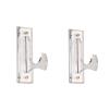 WANLIAN Sword Wall Mount Acrylic Wall Mounted Hook Samurai Sword Stand Display Stand Support All Swords Blak(1 pairs) (Clear) view 2