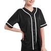 TopTie 2 Pack Women's Baseball Jersey Softball Jersey Button Down Shirts-Black Black-XL view 3