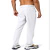 Pudolla Men's Workout Athletic Pants Elastic Waist Jogging Running Pants for Men with Zipper Pockets (White Large) view 4