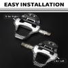 KOOTU SPD Bike Pedals 9/16" Universal Road Bike Pedals Bicycle Platform Pedals Clipless Pedals Suitable for Road Bike Spin Bike MTB Indoor Bike view 3