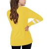 Kids Girls Tunic Tops Crewneck Blouse T-Shirt Soft Striped Long Sleeve Casual Pullover (Yellow-D, 12-13 Years) view 3