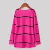 Girls Casual Long Sleeve T Shirts Crewneck Tunic Tops 4-13Y Kids Button Solid Tee Blouses Fall (Hot Pink-3, 6-7 Years) view 3