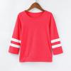 Girls Casual Long Sleeve T Shirts Crewneck Tunic Tops 4-13Y Kids Button Solid Tee Blouses Fall Winter (Red-2, 8-9 Years) view 3
