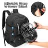 DSLEAF Lacrosse Bag with Stick Holder, Lacrosse Backpack with External Buckle Straps to Fix Helmet, Separate Shoe Space and Other Pockets to Hold Shoes US Mens 13 and Other Lacrosse Equipment view 2