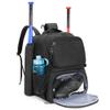 DSLEAF Baseball Bag Backpack with 2 Bat Sleeves, Softball Equipment Bag for Adults with Separate Shoe Compartment Up to US Mens 13 view 1