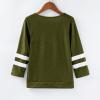 Girls Casual Long Sleeve T Shirts Crewneck Tunic Tops 4-13Y Kids Button Solid Tee Blouses Fall (Green-2, 8-9 Years) view 3