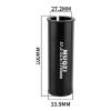 100mm Bike Seat Post Shim Aluminum Alloy Bicycle Seatpost Tube Adapter for MTB,Mountain,City Bike,Road Bike (27.2-33.9mm) view 2