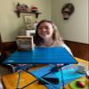 iClimb Ultralight Compact Camping Folding Table with Carry Bag (Blue - L) view 4