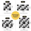 Shihanee Foam Floor Tiles Foam Floor Mats Play Mats Bulk with Borders Interlocking for Gym Nursery Bedroom(64ft,Black, White and Gray) view 4