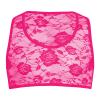 Men's Lace Vest with Shorts Sleeveless Top Mid Rise Panties 2 Piece Lingerie Set See Through Breathable Underwear (Red1,Large) view 1