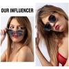 DUCO Oversized Polarized Sunglasses Womens Trendy Mirrored Shades Retro Round Vintage Light Weight UV400 Sun Glasses W016 (33-Transparent Grey Frame Silver Lens) view 2