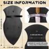 Queekay Wooden Sword Wall Mount Plaque Hanger for Katana Sword Display Stand for Wall Display Plaque with Hardware(Black,Stylish) view 2