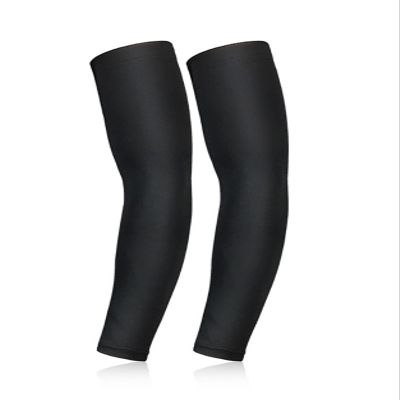 Mcolics Compression Cooling Arm Sleeve UV Sun Protection Elbow Shooter Sleeves For Men Women Cycling Basketball Running Golf (Black, X-Large)