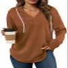 Bofell Fall Fashion 2025 Y2k Sweater Lightweight Hoodies Preppy Clothes for Girls Caramel S view 1