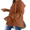 Bofell Fall Fashion 2025 Y2k Sweater Lightweight Hoodies Preppy Clothes for Girls Caramel S view 3