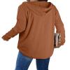 Bofell Fall Fashion 2025 Y2k Sweater Lightweight Hoodies Preppy Clothes for Girls Caramel S view 4