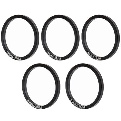5 Pieces Bike Bottom Bracket Washer Bicycle Ultra-Light Aluminium Alloy Flywheel Hub Spacer Thickness 1mm/2mm/3mm (Dia. 29mm Thickness 3mm)