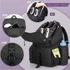 DSLEAF Bowling Backpack and Separate Ball Bag Combo, Bowling Ball Bag with Wooden Ball Holder and Shoe Compartment for US Mens 16 and Multi-Pockets for Accessories (Patent Design) view 3