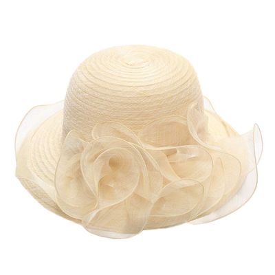 BCDlily Beach Hats for Women Derby Church Dress Cloche Cap Tea Party Wedding Bucket Caps