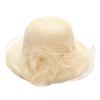 BCDlily Beach Hats for Women Derby Church Dress Cloche Cap Tea Party Wedding Bucket Caps view 1