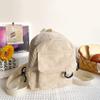 FAJIA Mini Backpack Light-weight Corduroy Casual Daypack for Daily Travel view 2