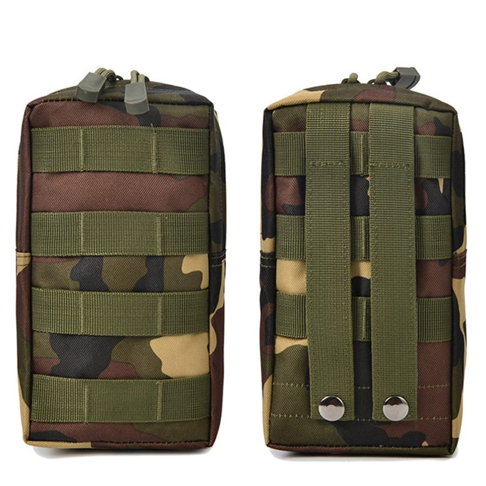 JUNYY Camouflage Multi-purpose Sport Cellphone Belt Holster Pouch Men Outdoor Camping Cycling Waist Bag(Camouflage Green)