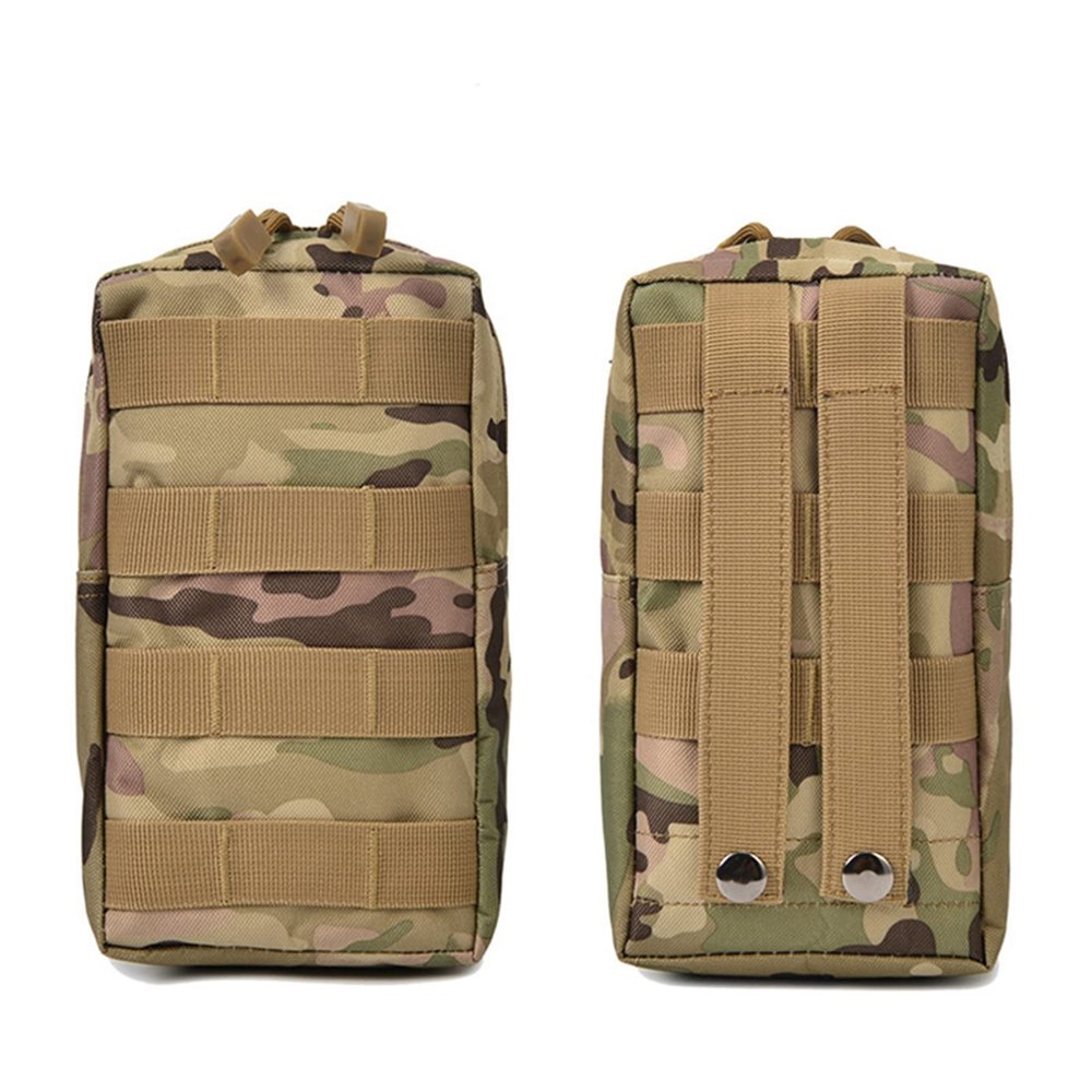 JUNYY Camouflage Multi-Purpose Sport Cellphone Belt Holster Pouch Men Outdoor Camping Cycling Waist Bag(Light Khaki + Green)