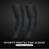 Mcolics Compression Cooling Arm Sleeve UV Sun Protection Elbow Shooter Sleeves For Men Women Cycling Basketball Running Golf (Black, Medium) view 2
