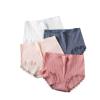 4pcs Women's High Waist Briefs Lace Lingerie Sexy Panties Plus Size Underwear Loose No Trace Summer Shorts Breathable (Color : 10, Size : XX-Large) view 1