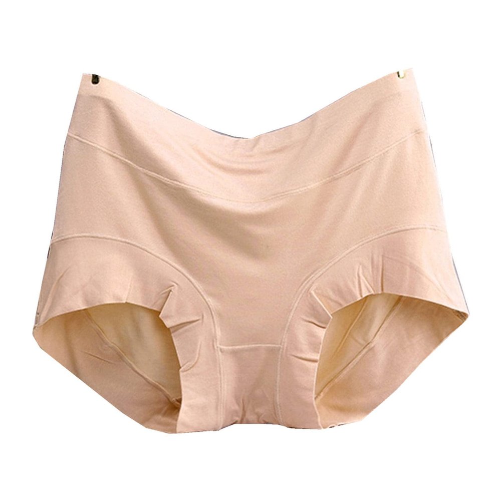 4 Pieces Plus Size Panties Comfortable Modal Lingerie Women Underwear Pretty Panty Elastic Briefs (Color : 1)