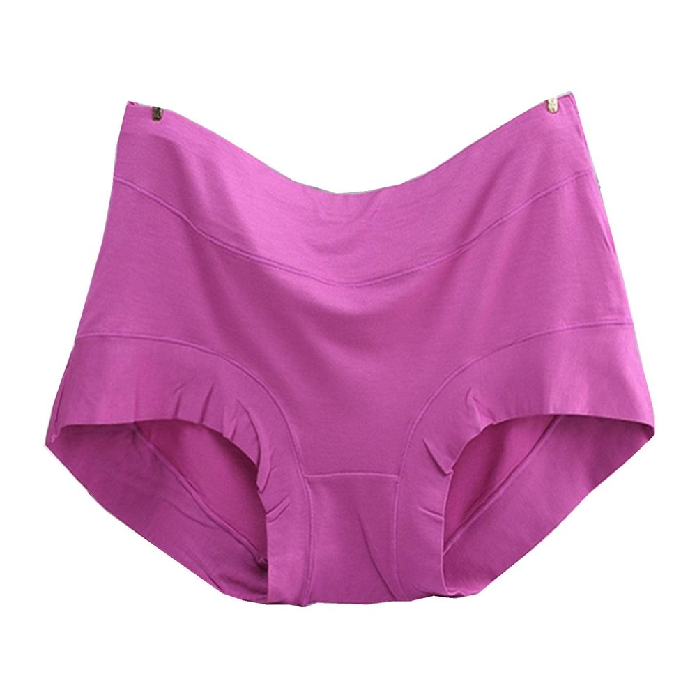 4 Pieces Plus Size Panties Comfortable Modal Lingerie Women Underwear Pretty Panty Elastic Briefs (Color : 5)