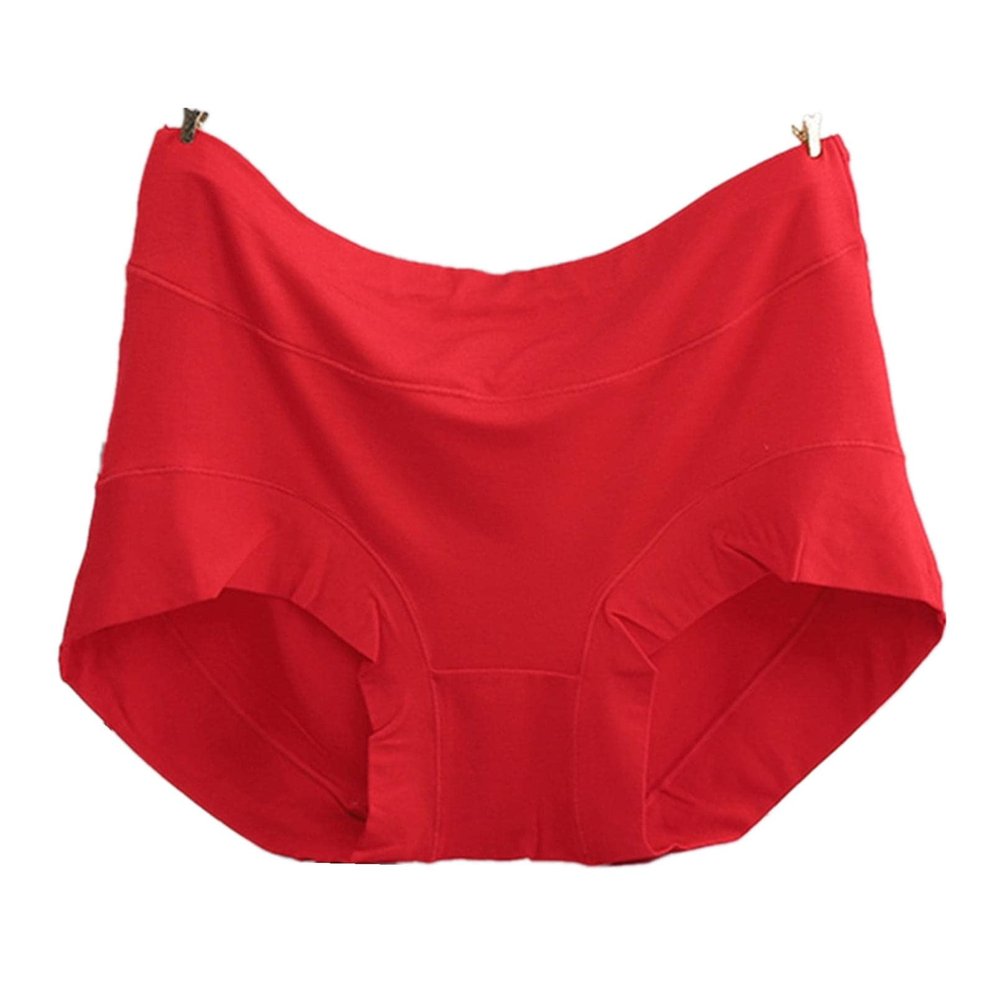 4 Pieces Plus Size Panties Comfortable Modal Lingerie Women Underwear Pretty Panty Elastic Briefs (Color : 6)