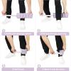 Adjustable Ankle Weights for Women Men 1-3 LBS 1 Pair Wrist Leg Arm Weights with Removable Weight, Strength Training Weight for Jogging, Walking, Running, Fitness, Gym Workout, Purple view 4