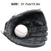 AOUTACC Baseball Gloves Softball Glove,12.5 Player Preferred Wear-Resistant PU Material Softball Fielding Glove,Left Hand Gloves Right Hand Throw for Youth Adult Beginner Infielder-Black Infield view 2