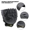 AOUTACC Baseball Gloves Softball Glove,12.5 Player Preferred Wear-Resistant PU Material Softball Fielding Glove,Left Hand Gloves Right Hand Throw for Youth Adult Beginner Infielder-Black Infield view 3
