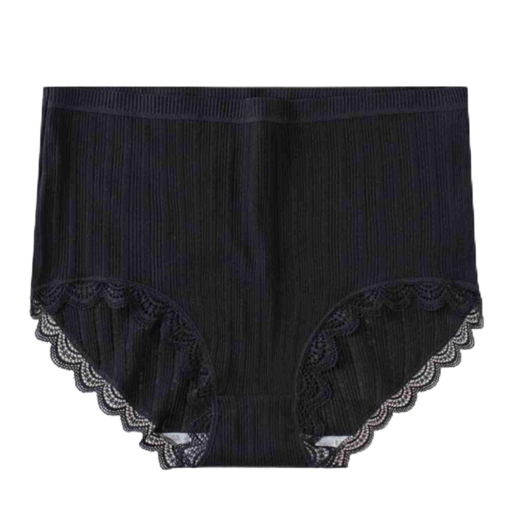 4pcs Women's High Waist Briefs Lace Lingerie Sexy Panties Plus Size Underwear Loose No Trace Summer Shorts Breathable (Color : 7, Size : XX-Large)