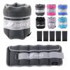 Adjustable Ankle Weights for Women Men 1-5 LBS 1 Pair Wrist Leg Arm Weights with Removable Weight, Strength Training Weight for Jogging, Walking, Running, Fitness, Gym Workout, Grey view 1