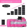 Adjustable Ankle Weights for Women Men 1-4 LBS 1 Pair Wrist Leg Arm Weights with Removable Weight, Strength Training Weight for Jogging, Walking, Running, Fitness, Gym Workout, Rose Red view 3