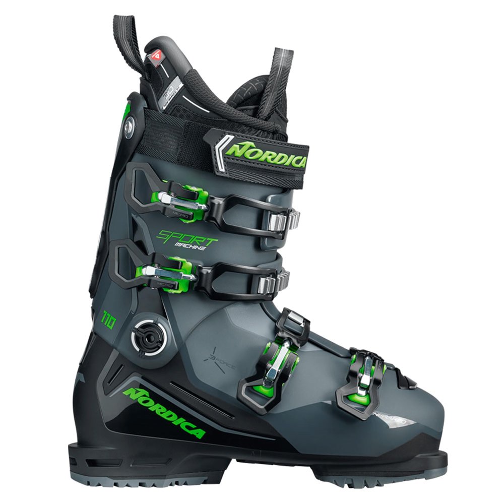 NORDICA Men's Sportmachine 3 110 Ski Boots - High-Performance Customizable All-Mountain Ski Boots for High-Volume Feet with Adjustable Cuff for Comfort & Control, 28.5