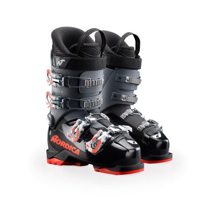 Nordica Speedmachine J4 Kid's Alpine Ski Boot, Black/Anthracite/Red, 23.5