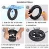 CYDZSW 10 Inch Electric Scooter Wheel Solid Tire Replacement for Segway Ninebot Max G30P/G30LP,Mini Electric Scooter Wheels Replacement Parts,10x2.5 AntiExplosion Rubber Front/Rear Tires view 4