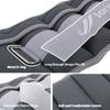 Adjustable Ankle Weights for Women Men 1-10 LBS 1 Pair Wrist Leg Arm Weights with Removable Weight, Strength Training Weight for Jogging, Walking, Running, Fitness, Gym Workout, Grey view 2