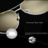 WIRUN Night Vision Glasses for Men Women Polarized UV400 Aviator Anti Glare Yellow Safety Night View Driving Eyewear (Golden) view 4