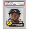 Ronald Acuna Jr 2018 Topps Living Autograph RC Card Full Name #19 PSA/DNA 10 view 1