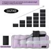 Adjustable Ankle Weights for Women Men 1-6 LBS 1 Pair Wrist Leg Arm Weights with Removable Weight, Strength Training Weight for Jogging, Walking, Running, Fitness, Gym Workout, Purple view 3