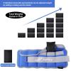 Adjustable Ankle Weights for Women Men 1-6 LBS 1 Pair Wrist Leg Arm Weights with Removable Weight, Strength Training Weight for Jogging, Walking, Running, Fitness, Gym Workout, Dark Blue view 4
