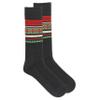 Chaps Men's Casual Lightweight Fairisle Buffalo Check Crew Socks 3 Pair Pack, Black Assorted, Men's Shoe Size: 6-12 view 4