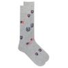 Chaps Men's Casual Cushioned Flag and Shield Crew Socks 3 Pair Pack, Light Gray, Men's Shoe Size: 6-12 view 2