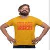 X-Large Gold Mens Sorry I Can't I'm Stuck in The Upside Down T-Shirt view 3