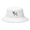 Pug Bucket Hat, Pug hat, Embroidered Bucket hat, Pug Hats for Women, for Men, Pug mom hat, Pug dad hat, Pug Gifts. White view 1